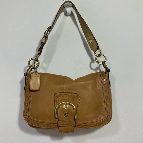 バッグ Old Coach ShoulderBag Nubuck Y2k Vintage Vintage Coach Brown Leather Y2K Soho Small Hobo Shoulder Bag
